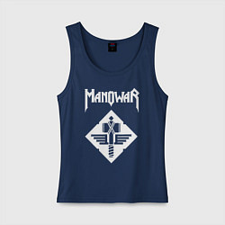 Майка женская хлопок Manowar, цвет: тёмно-синий