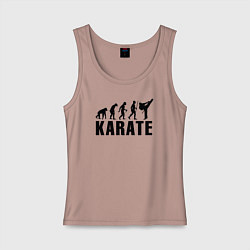 Майка женская хлопок Karate Evolution, цвет: пыльно-розовый