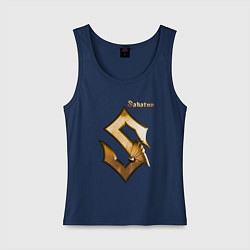 Майка женская хлопок SABATON, цвет: тёмно-синий