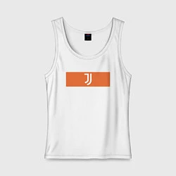 Майка женская хлопок Juventus Tee Cut & Sew 2021, цвет: белый