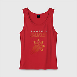 Майка женская хлопок Phoenix Suns, цвет: красный