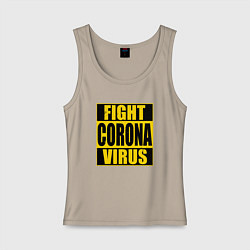 Женская майка Fight Corona Virus