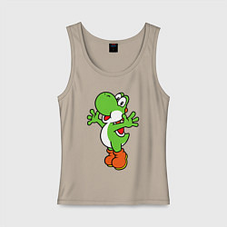 Майка женская хлопок Yoshi, цвет: миндальный