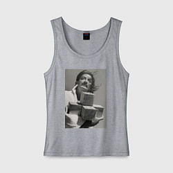 Майка женская хлопок Salvador Dali & cross, цвет: меланж