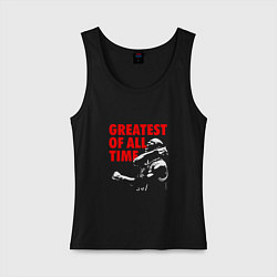 Майка женская хлопок Greatest Jordan, цвет: черный