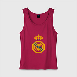 Майка женская хлопок Football - Real Madrid, цвет: маджента