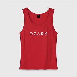 Женская майка Ozark white logo