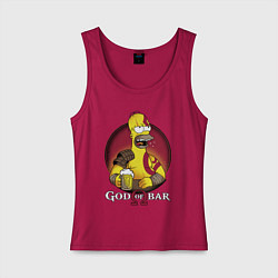 Женская майка Homer god of bar