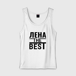 Майка женская хлопок ЛЕНА THE BEST, цвет: белый