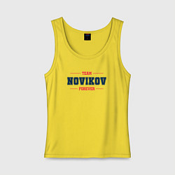 Женская майка Team Novikov forever фамилия на латинице
