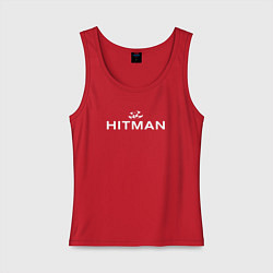 Женская майка Hitman - лого