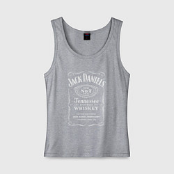 Майка женская хлопок Jack Daniels, цвет: меланж