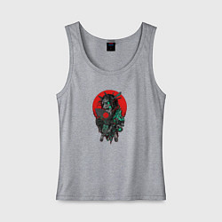 Женская майка Робот-самурай