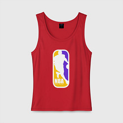 Майка женская хлопок NBA Kobe Bryant, цвет: красный