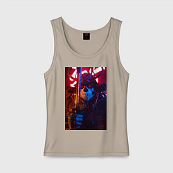 Женская майка Самурай с катаной