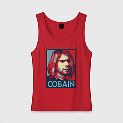 Женская майка Nirvana - Kurt Cobain