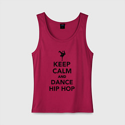 Женская майка Keep calm and dance hip hop