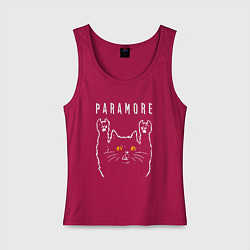 Женская майка Paramore rock cat