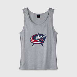 Женская майка Columbus blue jackets - hockey team - emblem