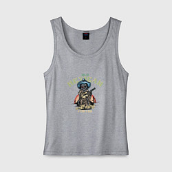 Майка женская хлопок Old Mexican, цвет: меланж