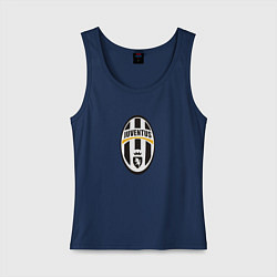 Майка женская хлопок Juventus sport fc, цвет: тёмно-синий