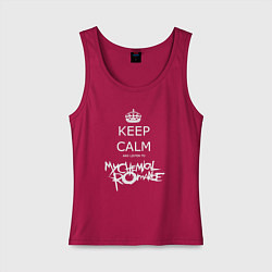 Майка женская хлопок My Chemical Romance keep calm, цвет: маджента