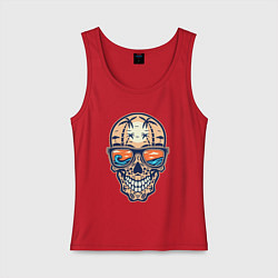 Женская майка Summer skull