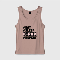 Женская майка Есть спать kpop опять