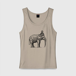 Женская майка Слону холодно