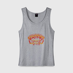 Майка женская хлопок Cделай свою душу счастливой, цвет: меланж