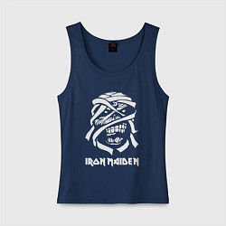 Майка женская хлопок Eddie Iron Maiden, цвет: тёмно-синий
