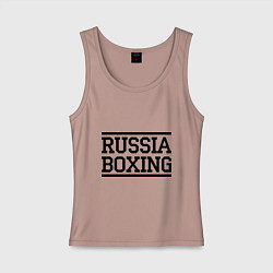 Женская майка Russia boxing