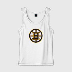 Майка женская хлопок Boston Bruins, цвет: белый