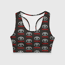 Топик спортивный женский Toyota, цвет: 3D-принт