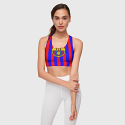Топик спортивный женский Barca FCB Club, цвет: 3D-принт — фото 2