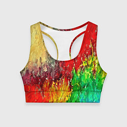 Топик спортивный женский Mixcolor, цвет: 3D-принт