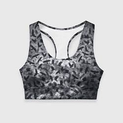 Топик спортивный женский Вороны, цвет: 3D-принт