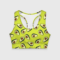 Топик спортивный женский Стиль авокадо, цвет: 3D-принт