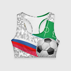 Женский спортивный топ Русский футбол