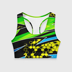 Топик спортивный женский Bona Fide, цвет: 3D-принт