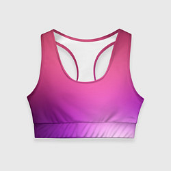 Топик спортивный женский Нежный цвет, цвет: 3D-принт