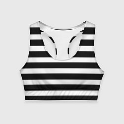 Топик спортивный женский Моряк, цвет: 3D-принт