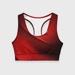 Топик спортивный женский TOYOTA, цвет: 3D-принт