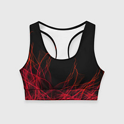 Топик спортивный женский Fiber, цвет: 3D-принт