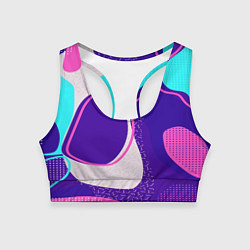 Топик спортивный женский Pink track, цвет: 3D-принт