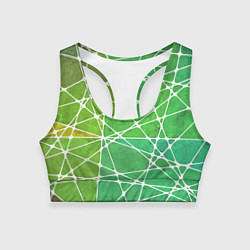 Топик спортивный женский Абстракция камень, цвет: 3D-принт