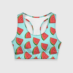 Женский спортивный топ Дольки арбузов