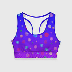 Топик спортивный женский Фантастические шары, цвет: 3D-принт
