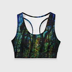 Женский спортивный топ Разноцветная гора