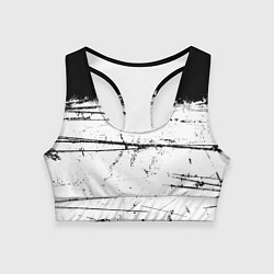 Женский спортивный топ ИСПАЧКАННЫЙ КРАСКОЙ